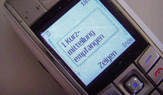 eine neue sms